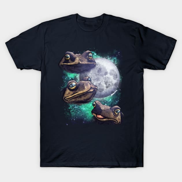 3 Toad Moon T-Shirt by Jan Grackle